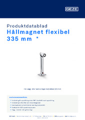 Hållmagnet flexibel 335 mm  * Produktdatablad SV