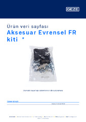 Aksesuar Evrensel FR kiti  * Ürün veri sayfası TR