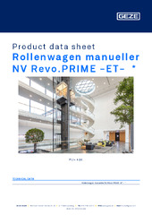 Rollenwagen manueller NV Revo.PRIME -ET-  * Product data sheet EN