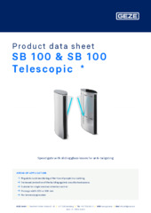 SB 100 & SB 100 Telescopic  * Product data sheet EN