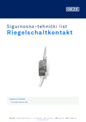 Riegelschaltkontakt Sigurnosno-tehnički list HR