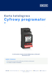 Cyfrowy programator  * Karta katalogowa PL