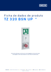 TZ 320 BSN UP  * Ficha de dados de produto PT