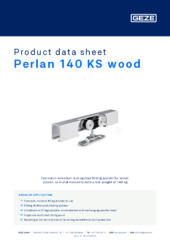 Perlan 140 KS wood Product data sheet EN