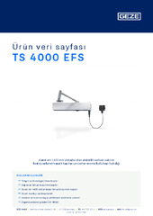 TS 4000 EFS Ürün veri sayfası TR