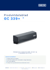 GC 339+  * Produktdatablad DA