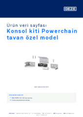 Konsol kiti Powerchain tavan özel model Ürün veri sayfası TR