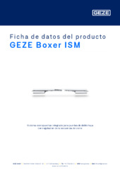 GEZE Boxer ISM Ficha de datos del producto ES