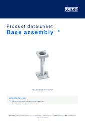 Base assembly  * Product data sheet EN