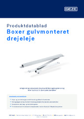 Boxer gulvmonteret drejeleje Produktdatablad DA