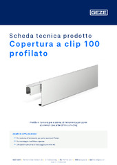 Copertura a clip 100 profilato Scheda tecnica prodotto IT
