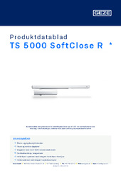 TS 5000 SoftClose R  * Produktdatablad NB