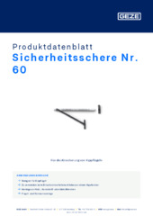 Sicherheitsschere Nr. 60 Produktdatenblatt DE