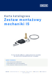 Zestaw montażowy mechaniki IS Karta katalogowa PL