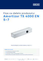 Amortizor TS 4000 EN 5-7 Fișa cu datele produsului RO