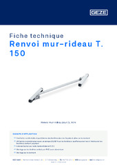 Renvoi mur-rideau T. 150 Fiche technique FR