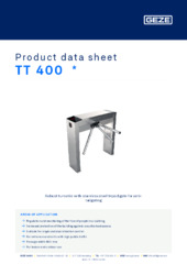 TT 400  * Product data sheet EN