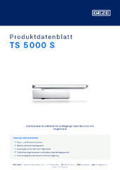 TS 5000 S Produktdatenblatt DE