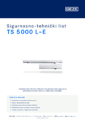 TS 5000 L-E Sigurnosno-tehnički list HR