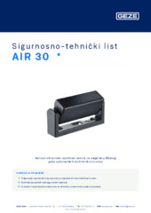 AIR 30  * Sigurnosno-tehnički list HR