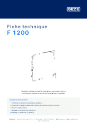 F 1200 Fiche technique FR