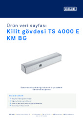 Kilit gövdesi TS 4000 E KM BG Ürün veri sayfası TR