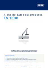 TS 1500 Ficha de datos del producto ES