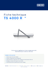 TS 4000 R  * Fiche technique FR