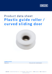 Guide roller plastic/circular sliding door Product data sheet EN