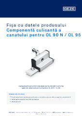 Componentă culisantă a canatului pentru OL 90 N / OL 95 Fișa cu datele produsului RO