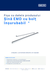 Șină EMD cu bolț înșurubabil  * Fișa cu datele produsului RO