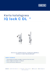 IQ lock C DL  * Karta katalogowa PL