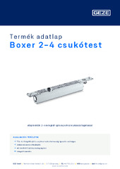 Boxer 2-4 csukótest Termék adatlap HU