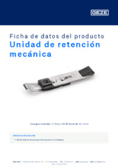 Unidad de retención mecánica Ficha de datos del producto ES