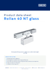 Rollan 40 NT glass Product data sheet EN