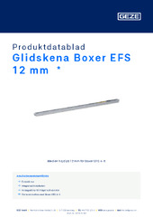 Glidskena Boxer EFS 12 mm  * Produktdatablad SV