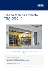 TSA 355  * Scheda tecnica prodotto IT