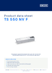 TS 550 NV F Product data sheet EN
