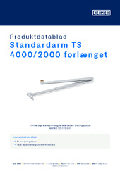 Standardarm TS 4000/2000 forlænget Produktdatablad DA