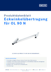 Eckwinkelübertragung für OL 90 N Produktdatenblatt DE