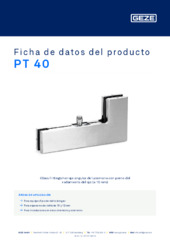 PT 40 Ficha de datos del producto ES