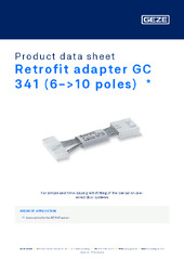 Retrofit adapter GC 341 (6->10 poles)  * Product data sheet EN