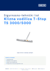 Klizna vodilica T-Stop TS 3000/5000 Sigurnosno-tehnički list HR