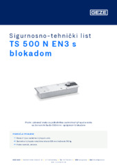 TS 500 N EN3 s blokadom Sigurnosno-tehnički list HR