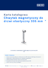 Chwytak magnetyczny do drzwi elastyczny 335 mm  * Karta katalogowa PL