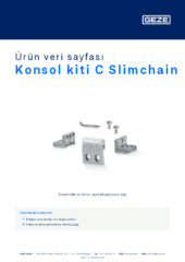 Konsol kiti C Slimchain Ürün veri sayfası TR