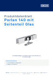 Perlan 140 mit Seitenteil Glas Produktdatenblatt DE