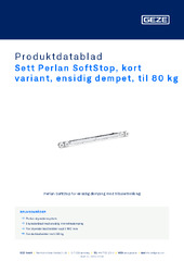 Sett Perlan SoftStop, kort variant, ensidig dempet, til 80 kg Produktdatablad NB