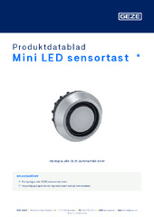 Mini LED sensortast  * Produktdatablad NB