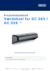 Værdeksel for GC 363 / GC 339  * Produktdatablad NB